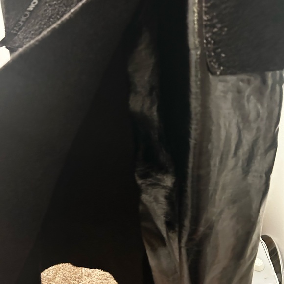 Fashion Nova Shiny Black Trench Coat - Picture 4 of 5